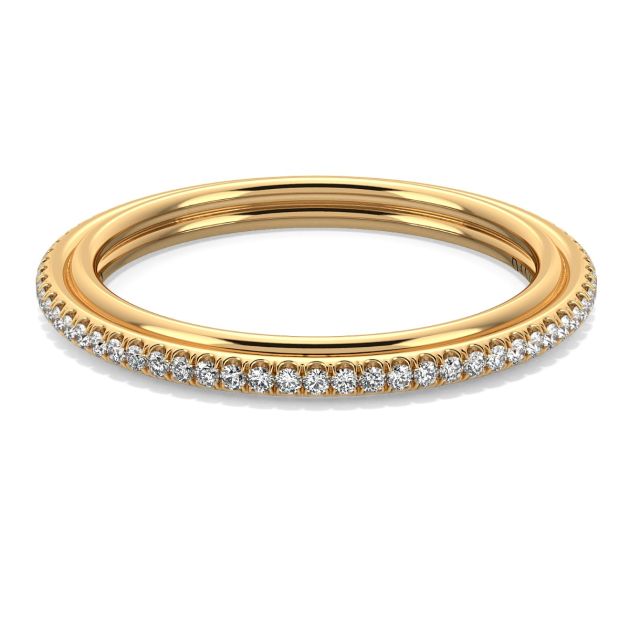 Danhov Abbraccio Handmade Diamond Wedding Ring in 14k Yellow Gold