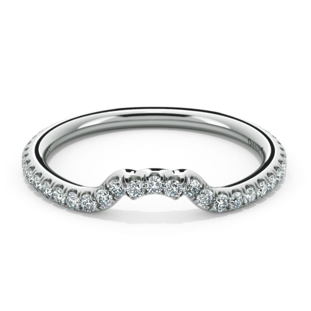 Norme de Danhov Wedding Band in 14k White Gold