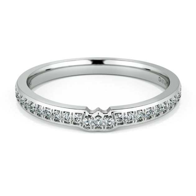 Norme de Danhov Wedding Band in 18k White Gold