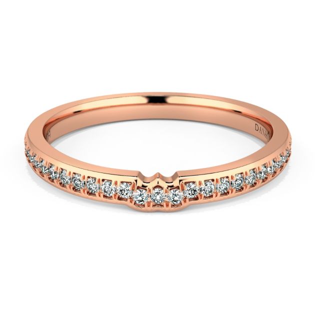 Norme de Danhov Wedding Band in 18k Rose Gold