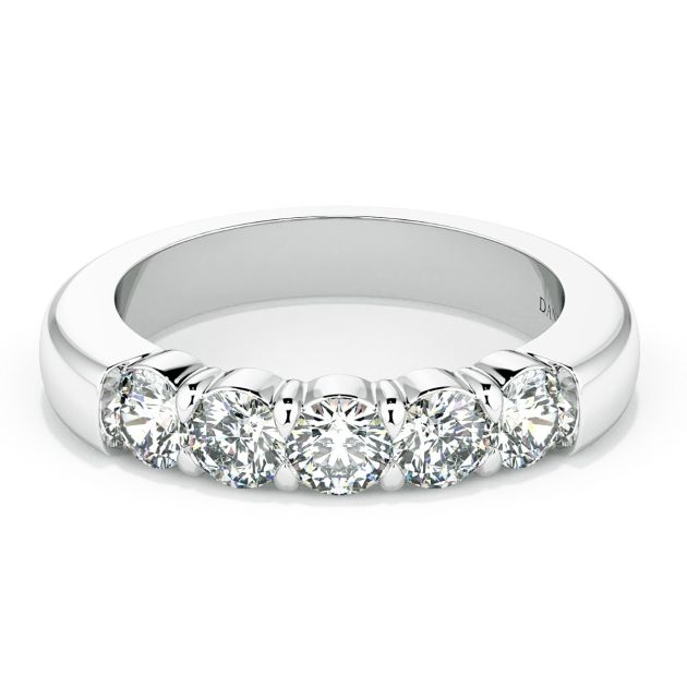 Norme de Danhov Wedding Band in 14k White Gold