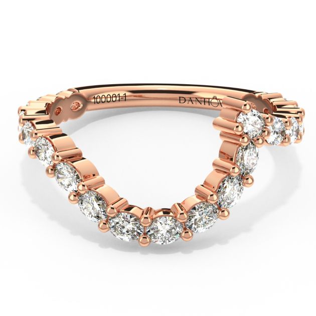 Danhov Grand Abbraccio Wedding Band in 14k Rose Gold