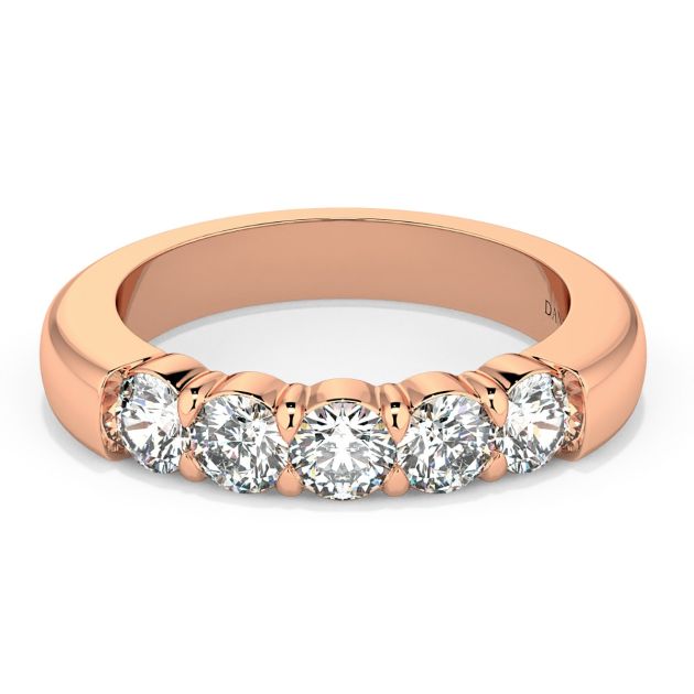 Norme de Danhov Wedding Band in 18k Rose Gold