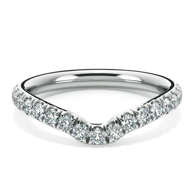 Norme de Danhov Wedding Band in Platinum