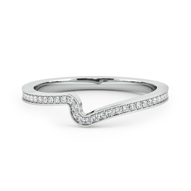 Danhov Eleganza Wedding Band in 18k White Gold