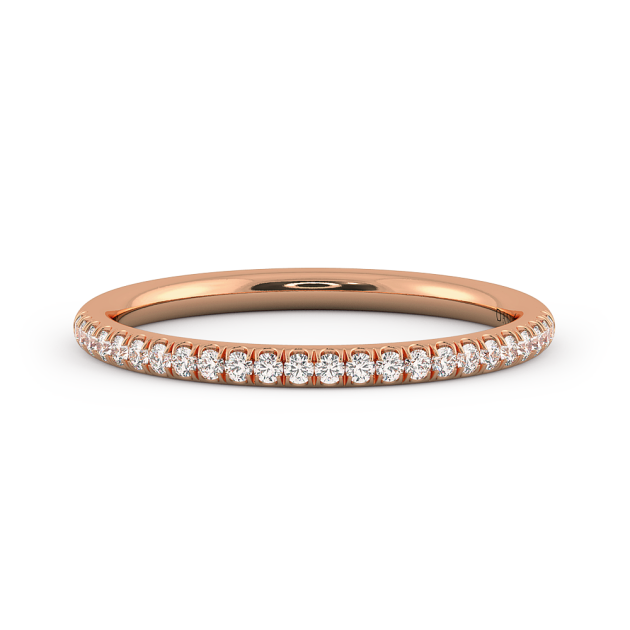 Danhov Classico Wedding Ring for Ladies in 14k Rose Gold
