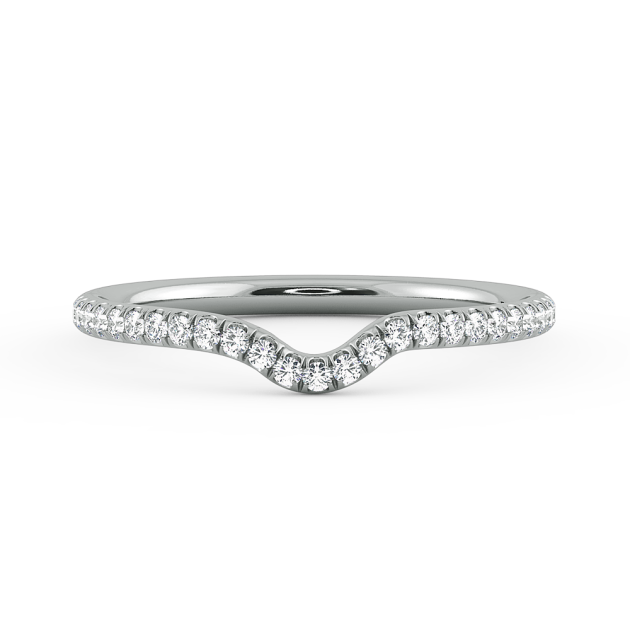 Danhov Solo Filo Wedding Band in 18k White Gold