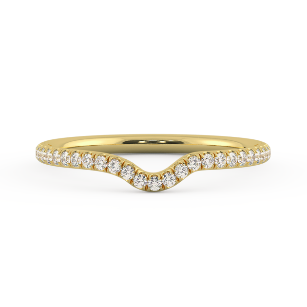 Danhov Solo Filo Wedding Band in 14k Yellow Gold