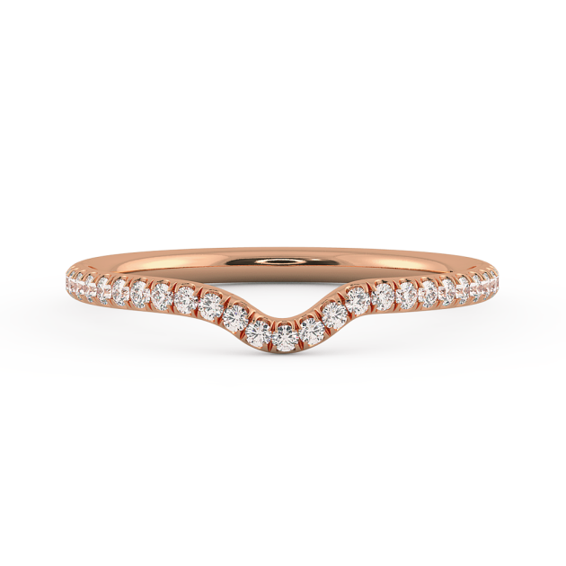 Danhov Solo Filo Wedding Band in 14k Rose Gold