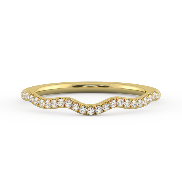 Danhov Solo Filo Wedding Band in 18k Yellow Gold