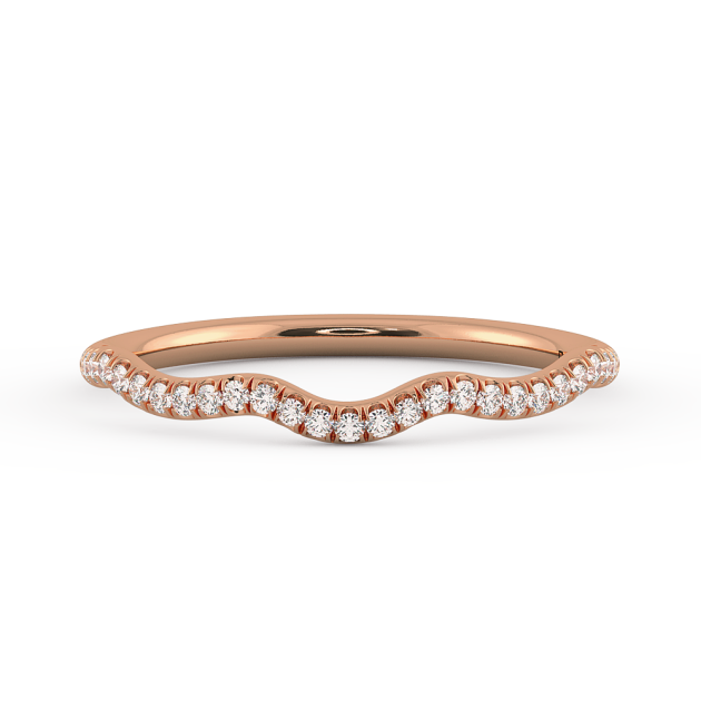 Danhov Solo Filo Wedding Band in 18k Rose Gold