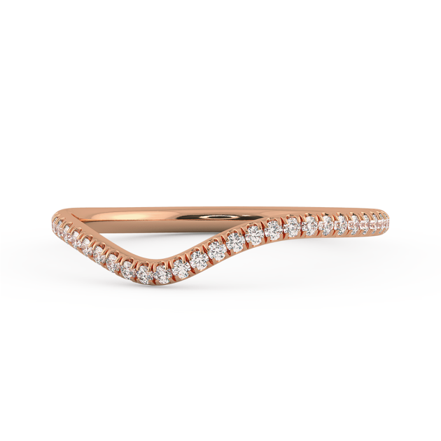 Danhov Solo Filo Wedding Band in 18k Rose Gold
