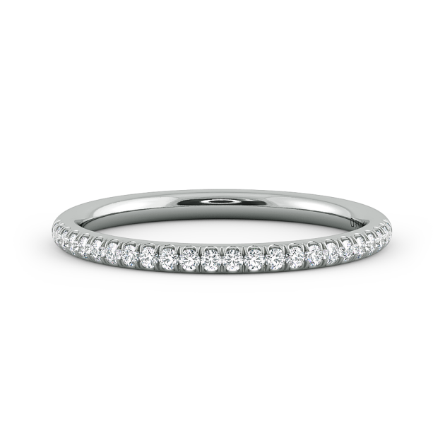 Danhov Classico Wedding Ring for Ladies in 18k White Gold