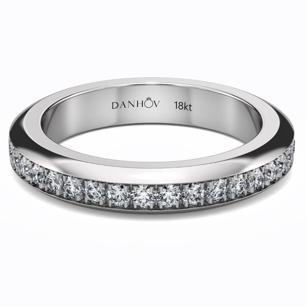 Danhov Classic Voltaggio Wedding Ring in 14KT White Gold
