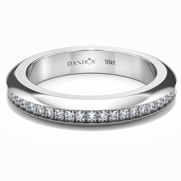 Danhov Classic Voltaggio Wedding Ring in 14KT White Gold