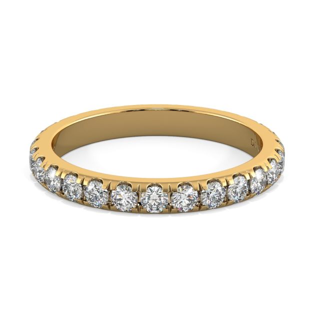 Danhov Classico Diamond Wedding Ring in 18k Yellow Gold