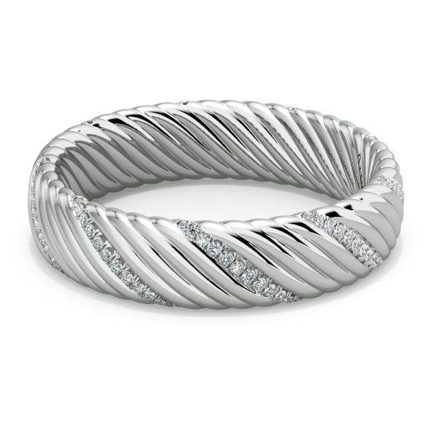 Danhov Classico Diamond Wedding Ring in Platinum 