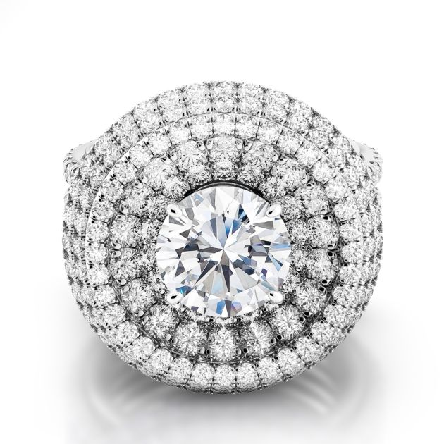 Danhov Couture Couture Engagement Ring in 14k White Gold