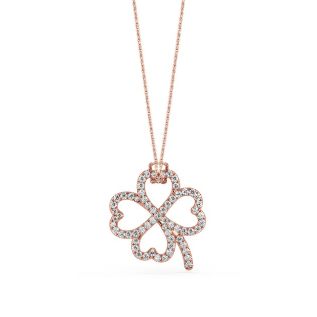 Norme de Danhov Diamond Pendant in 18k Rose Gold