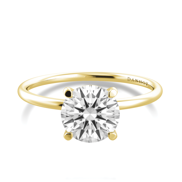 Danhov Classico Handmade Engagement Ring in 14k Yellow Gold