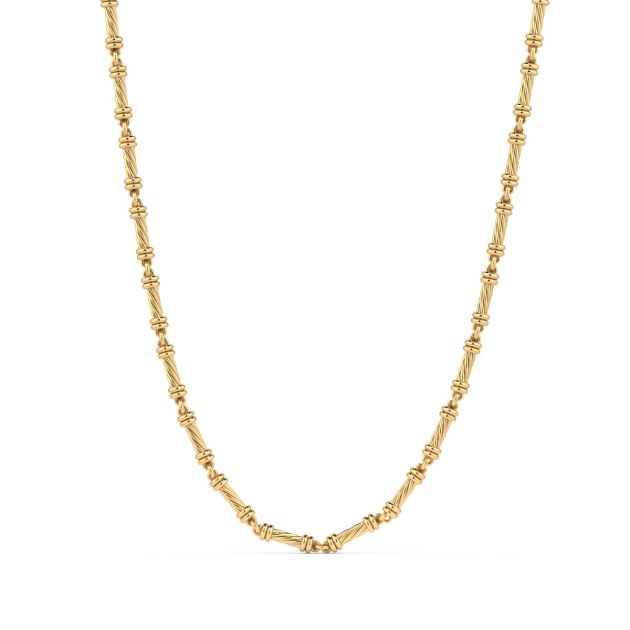 Norme de Danhov Twisted Chain Necklace in 14k Yellow Gold