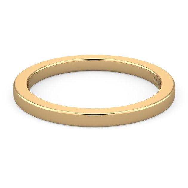 Danhov Classico Wedding Ring for Women in 18k Yellow Gold