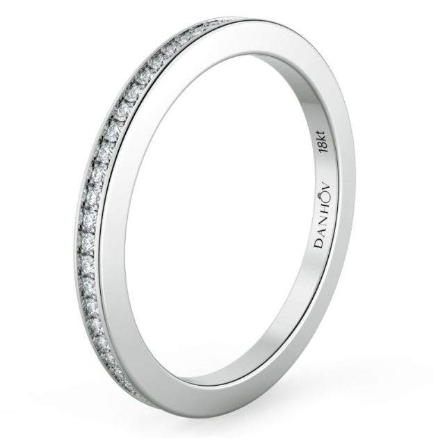Norme de Danhov Diamond Wedding Band in Platinum 