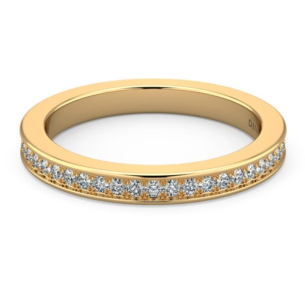 Danhov Classico Diamond Wedding Ring for Women in 18k Yellow Gold