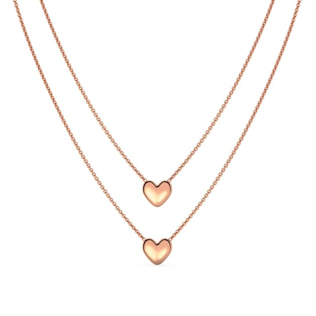 Heart Pendant in 18k Rose Gold