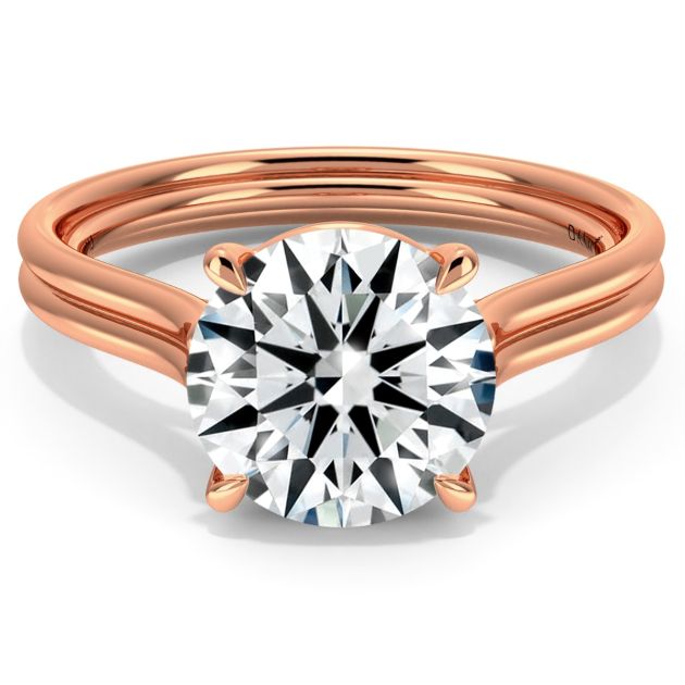 Danhov Per Lei Engagement Ring in 18k Rose Gold