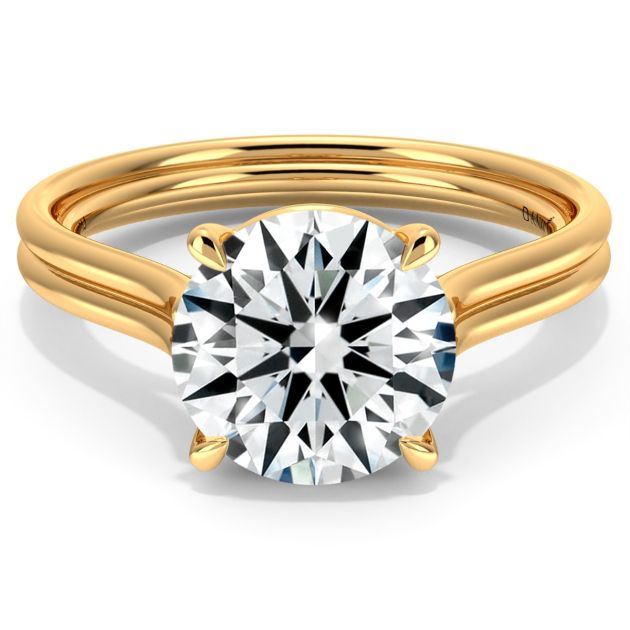 Danhov Per Lei Engagement Ring in 18k Yellow Gold