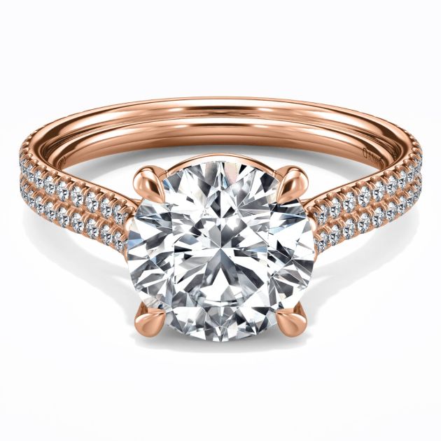 Danhov Per Lei Engagement Ring in 18k Rose Gold