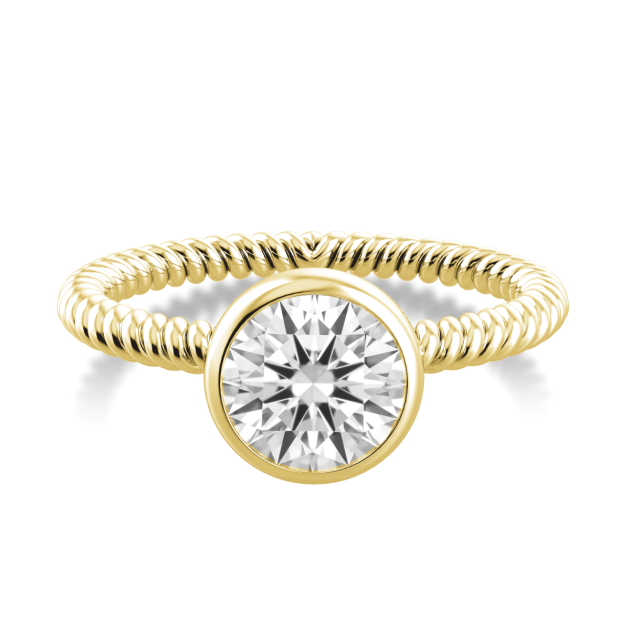 Danhov Per Lei Solitaire Engagement Ring in 18k Yellow Gold