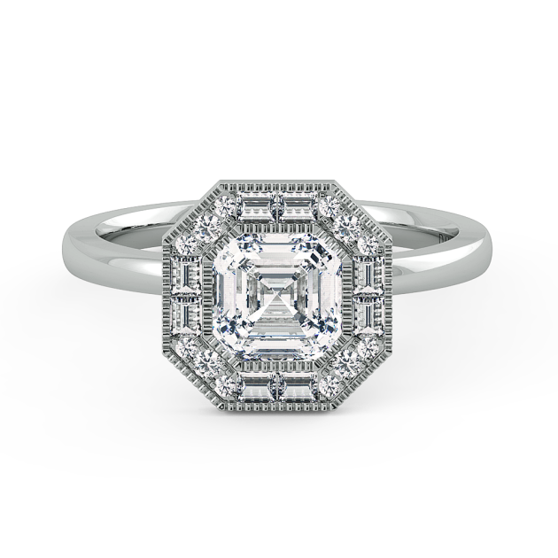 Danhov Per Lei Engagement Ring in 14k White Gold
