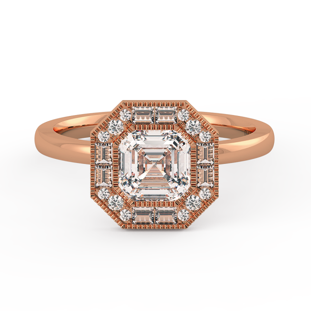 Danhov Per Lei Engagement Ring in 14k Rose Gold