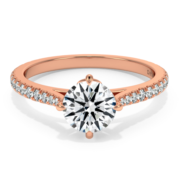 Norme De Danhov Ladies Engagement Ring Set in 18k Rose Gold