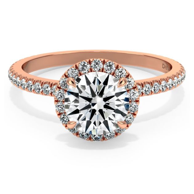 Norme De Danhov Engagement Ring Set in 18k Rose Gold