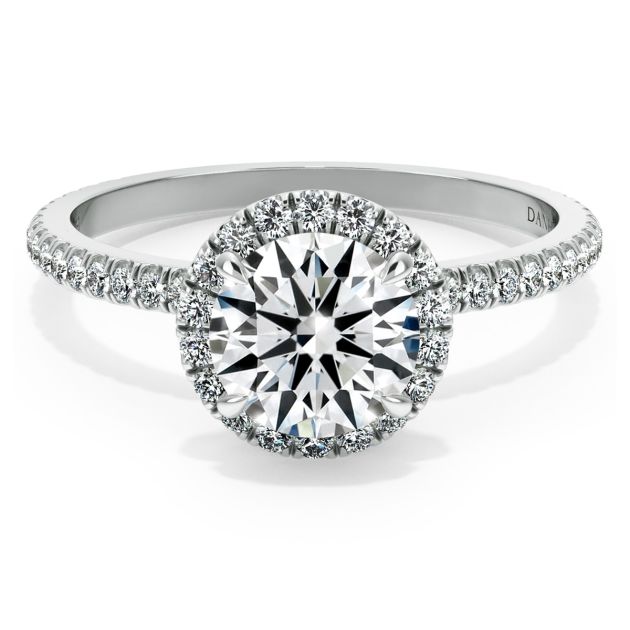Norme De Danhov Engagement Ring Set in 18k White Gold