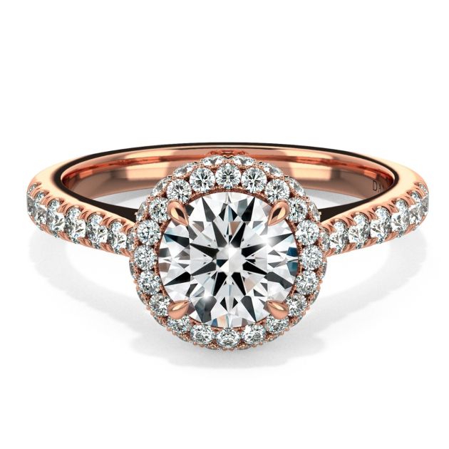 Danhov Classico Engagement Ring in 18k Rose Gold