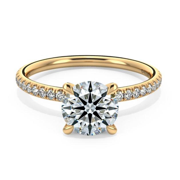 Norme De Danhov Ladies Engagement Ring Set in 14k Yellow Gold