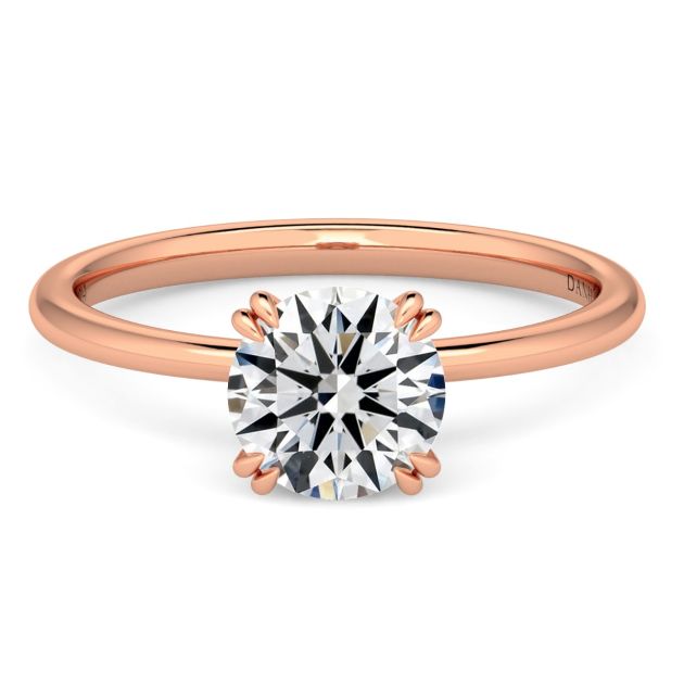 Norme de Danhov Engagement Ring in 18k Rose Gold
