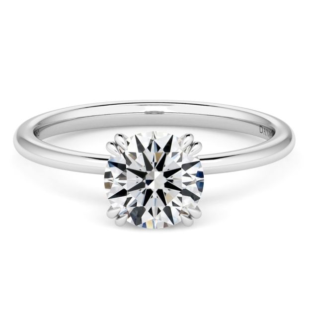 Norme de Danhov Engagement Ring in 14k White Gold