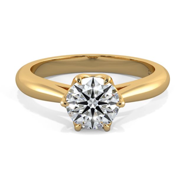 Danhov Classico Engagement Ring in 14k Yellow Gold