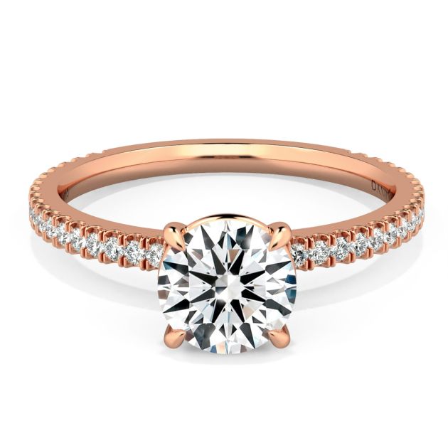 Norme de Danhov Engagement Ring in 14k Rose Gold