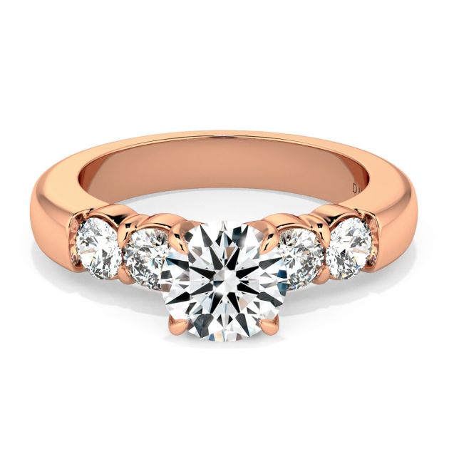 Norme de Danhov Engagement Ring in 18k Rose Gold