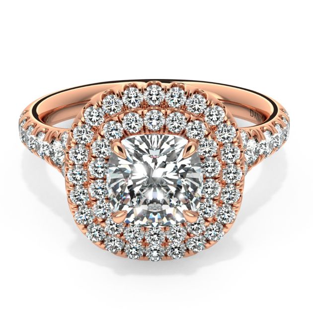 Norme De Danhov Ladies Engagement Ring in 18k Rose Gold
