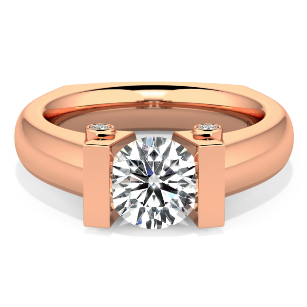 Danhov Voltaggio Engagement Ring in 14k Rose Gold
