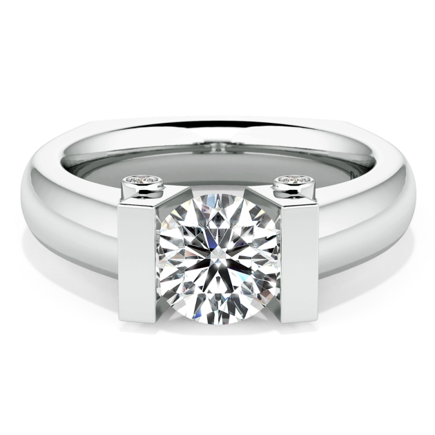 Danhov Voltaggio Engagement Ring in 14k White Gold