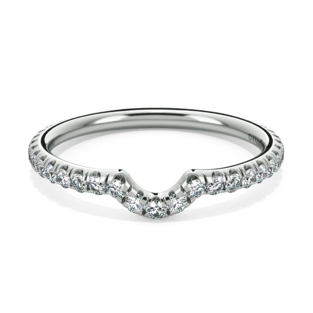 Norme de Danhov Wedding Band in 14k White Gold
