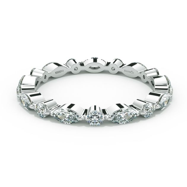Norme de Danhov Versailles Diamond Wedding Band in 14k White Gold